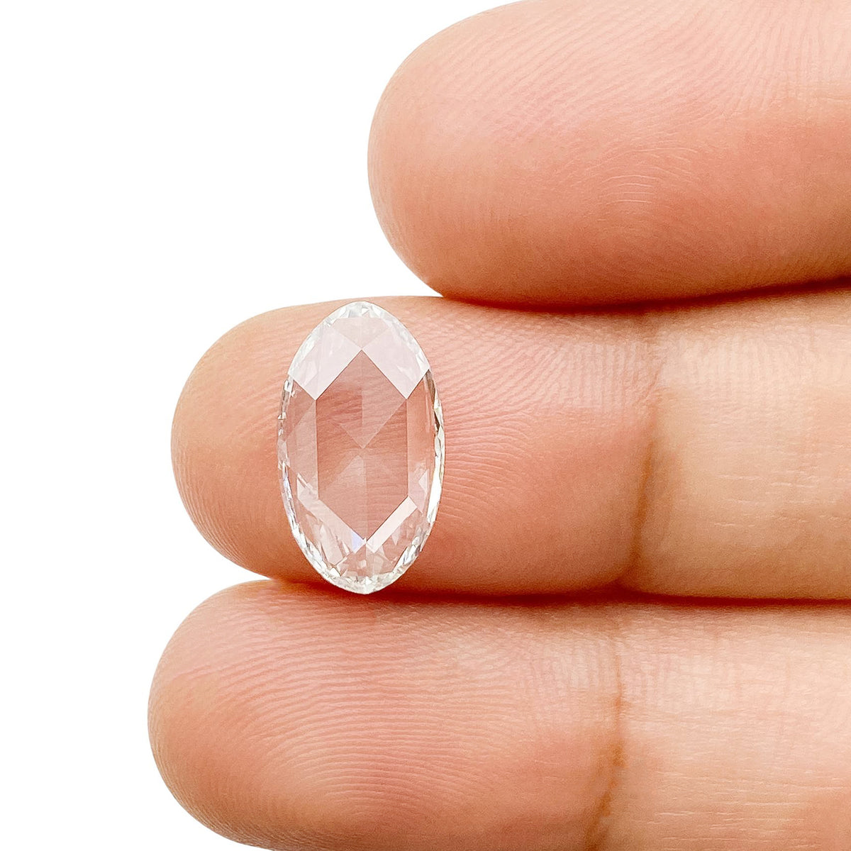 1.50ct | F/VS1 Oval Shape Rose Cut Lab Diamond (IGI)