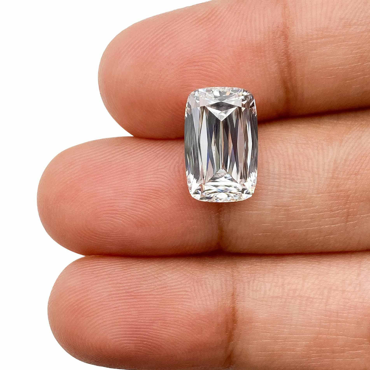 4.46ct | F/VVS2 Cushion Shape Lattice Cut Lab Diamond (IGI)