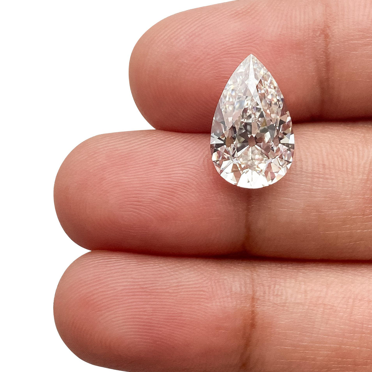 4.33ct | G/VS1 Pear Shape Old Mine Cut Lab Diamond (IGI)
