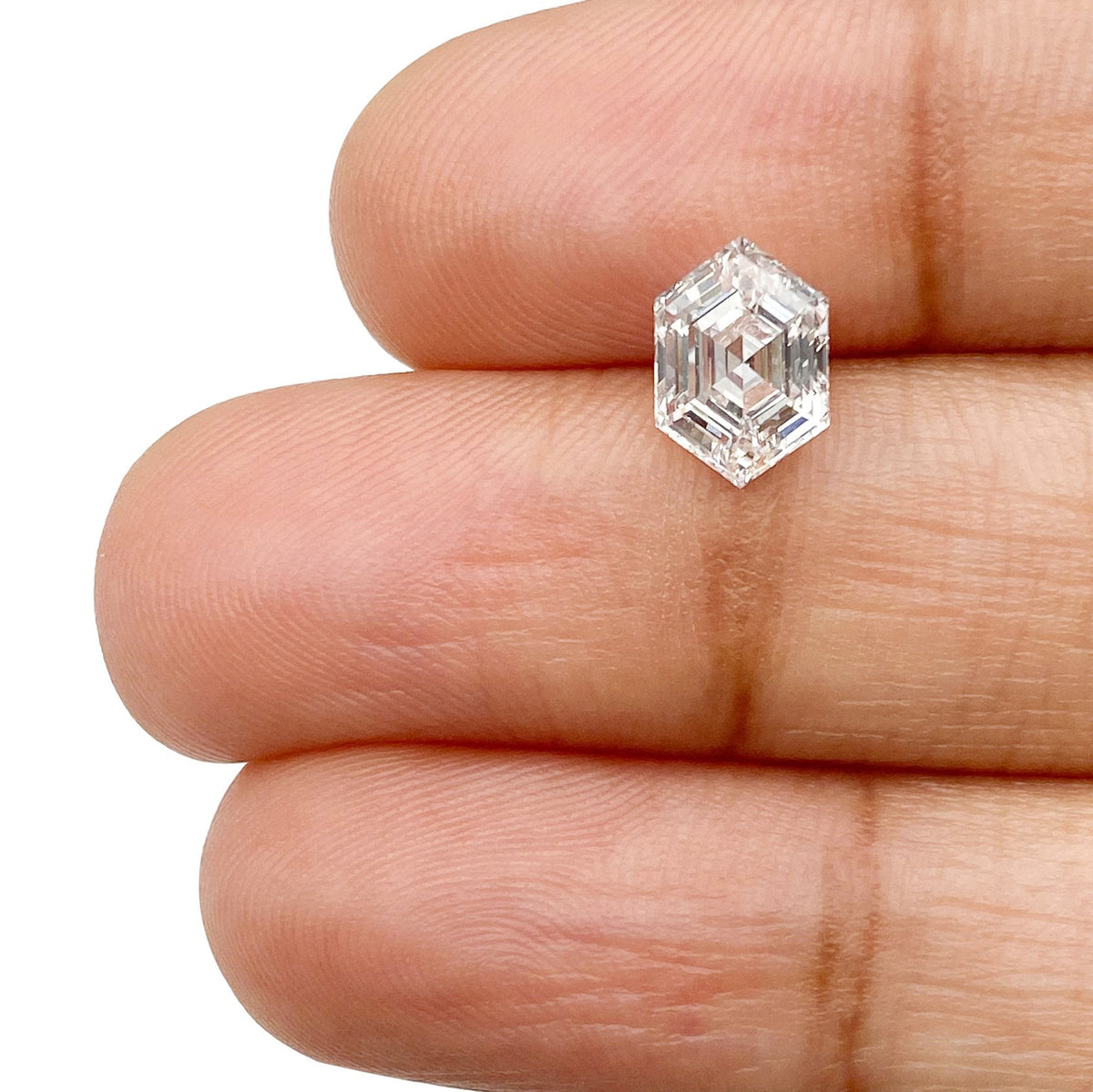 1.11ct | E/VS1 Hexagon Shape Step Cut Lab Diamond (IGI)