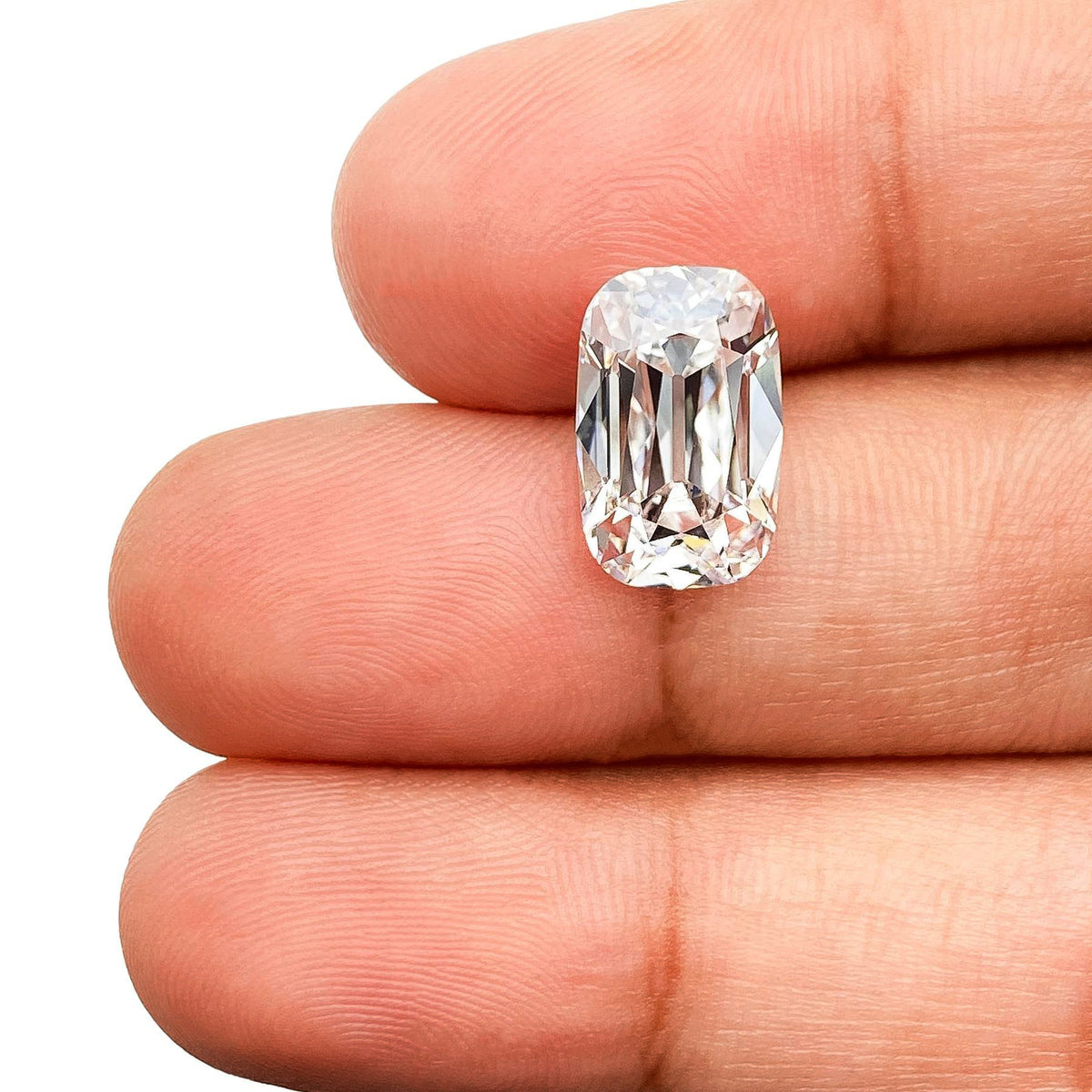 3.81ct | E/VS1 Cushion Shape Old Mine Cut Lab Diamond (IGI)