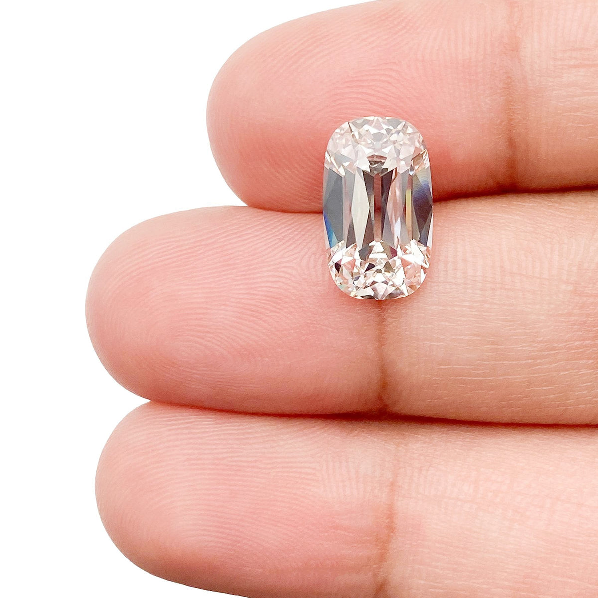 3.21ct | K/VS1 Cushion Shape Old Mine Cut Lab Diamond (IGI)
