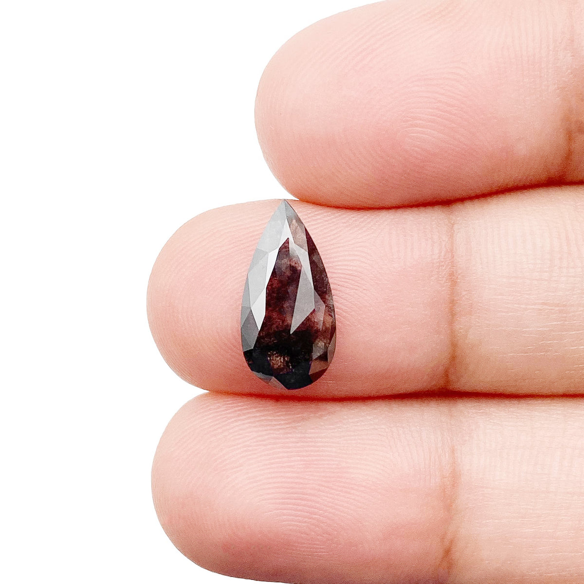 1.93ct | Salt & Pepper Pear Shape Rose Cut Lab Diamond (Copy)