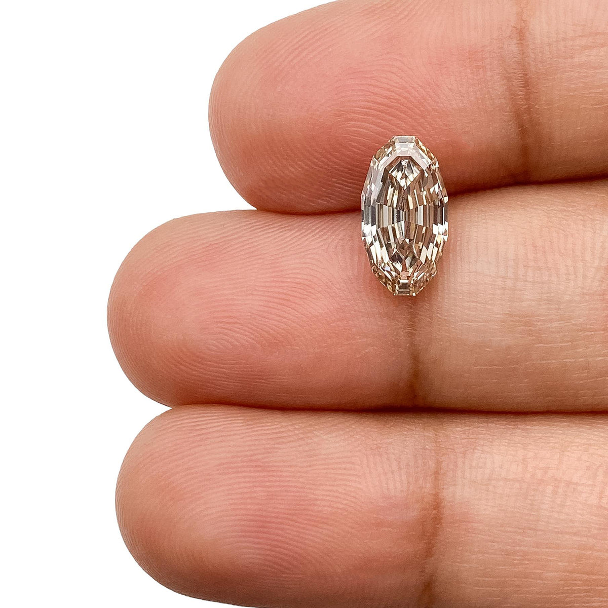 1.59ct | S-T/VS1 Champagne Oval Shape Step Cut Lab Diamond (IGI)-LITHOS Diamond