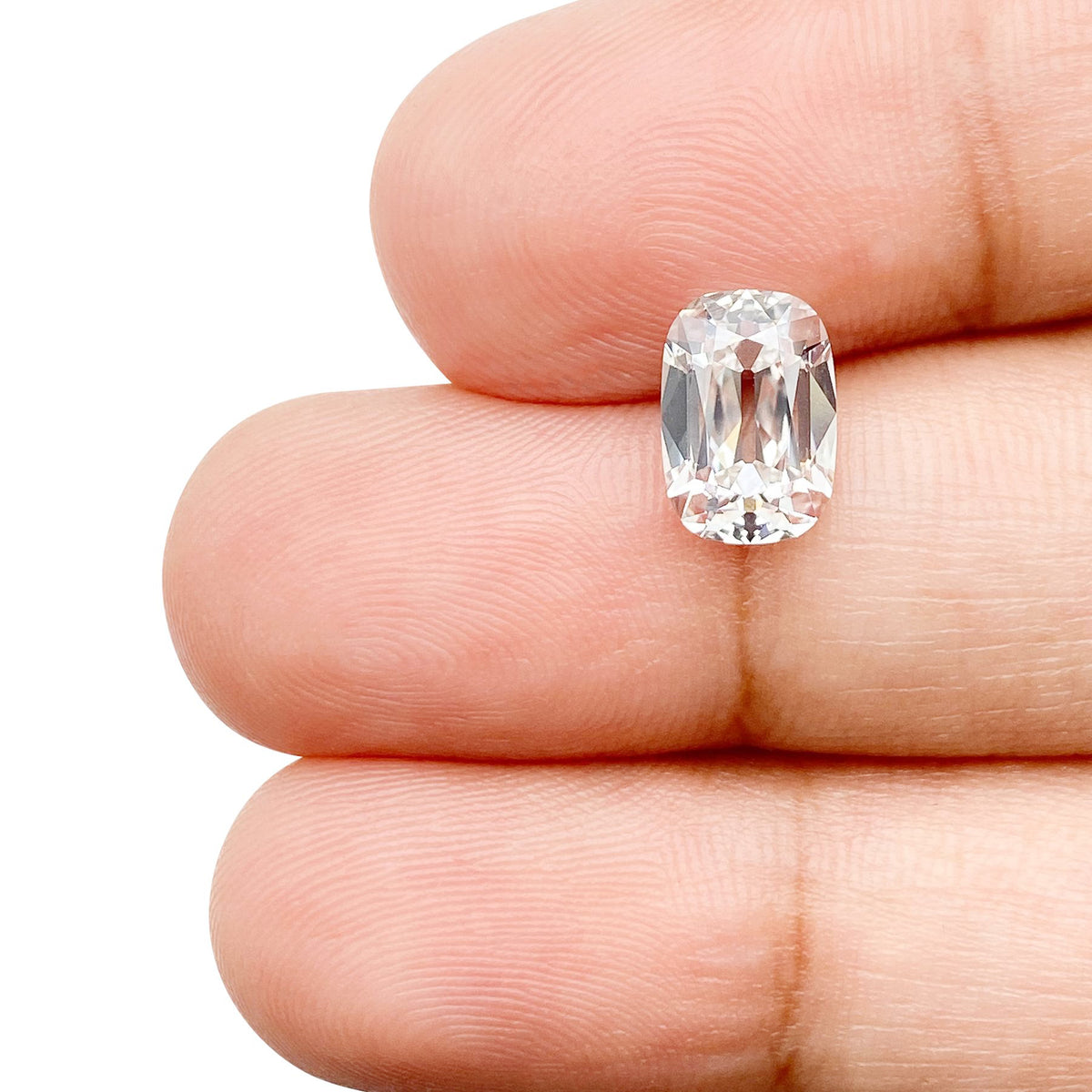 1.66ct | F/VS2 Cushion Shape Old Mine Cut Lab Diamond (IGI)
