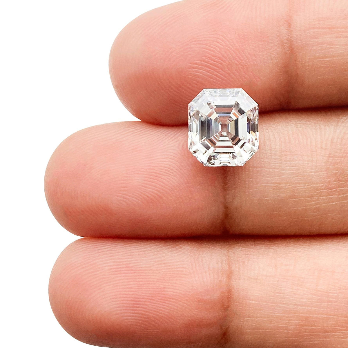 3.21ct | D/VS1 Antique Octagon Shape Step Cut Lab Diamond (IGI)