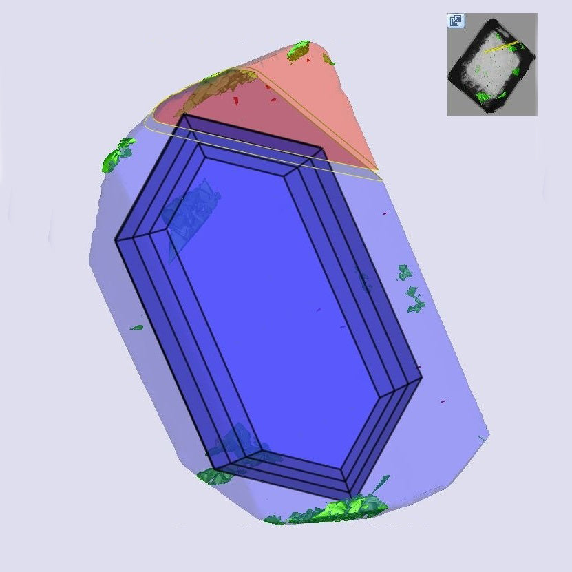 2.50ct | E/VS1 Hexagon Shape Step Cut Lab Diamond (IGI)-LITHOS Diamond