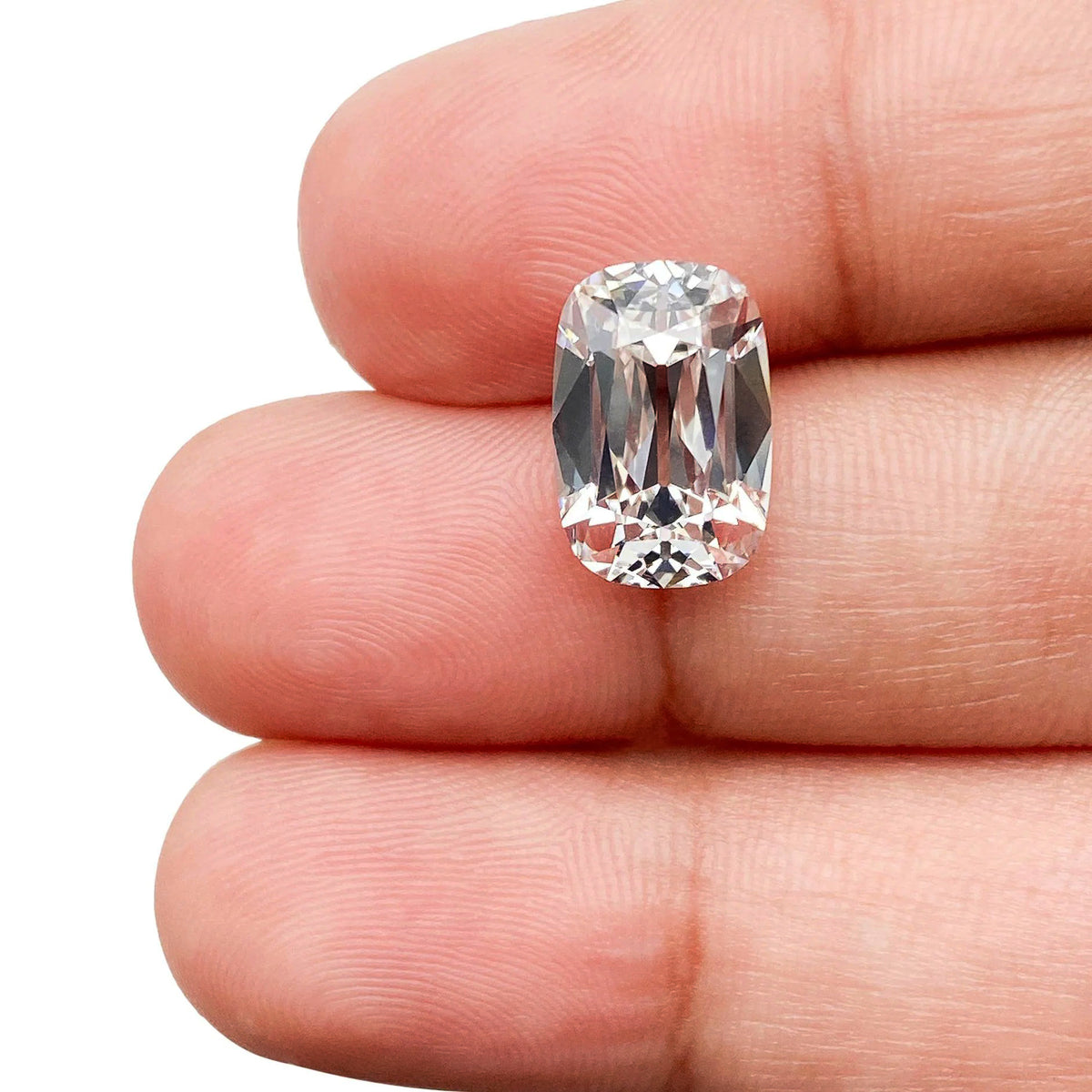 3.90ct | F/VS1 Cushion Shape Old Mine Cut Lab Diamond (IGI)-LITHOS Diamond