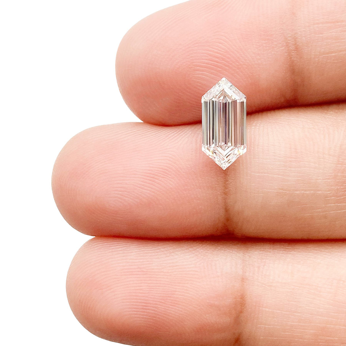 1.51ct | E/VS1 Hexagon Shape Step Cut Lab Diamond (IGI)