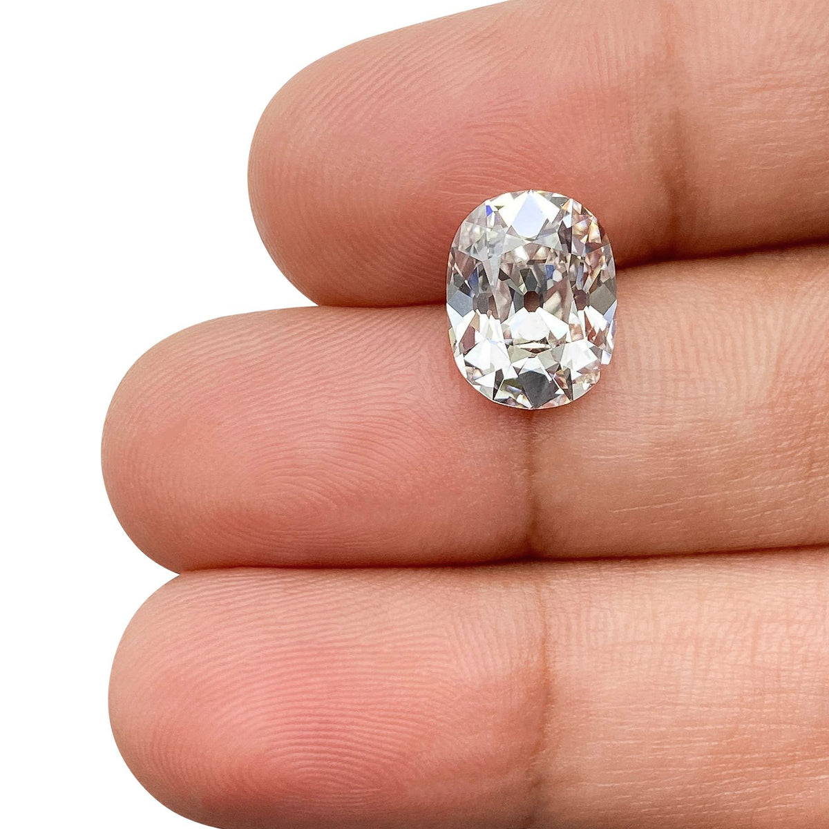 3.35ct | E/VS1 Cushion Shape Old Mine Cut Lab Diamond (IGI)