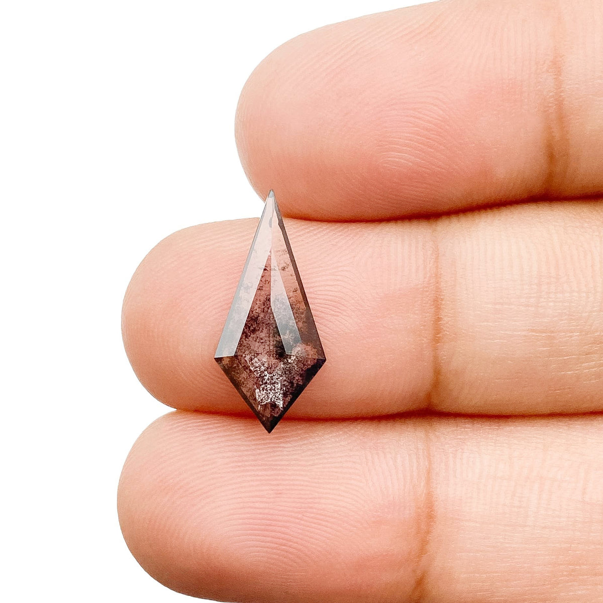 1.39ct | Salt & Pepper Kite Shape Step Cut Lab Diamond