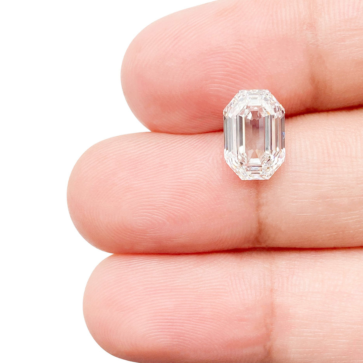2.39ct | E/VS1 Octagon Shape Antique Step Cut Lab Diamond (IGI)