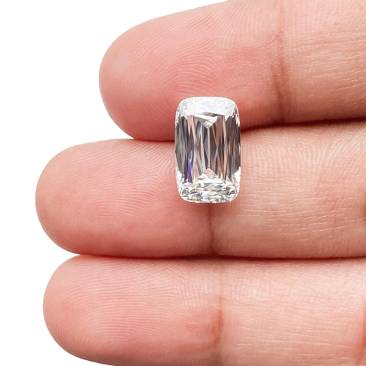 3.62ct | F/VVS2 Cushion Shape Lattice Cut Lab Diamond (IGI)