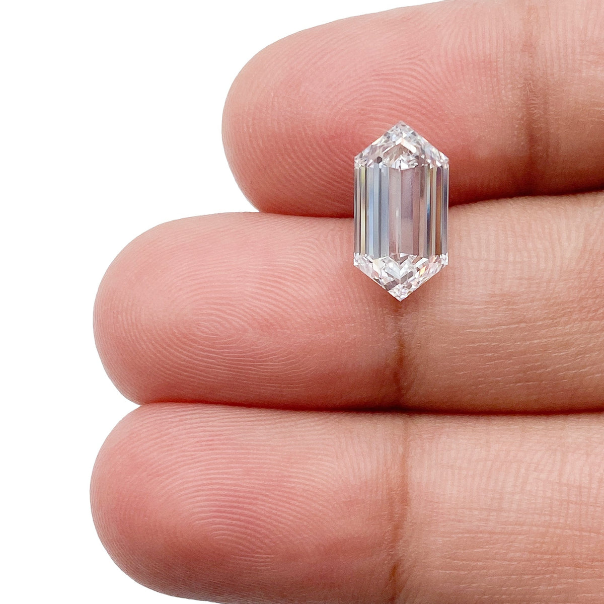 2.53ct | E/VS1 Hexagon Shape Step Cut Lab Diamond (IGI)-LITHOS Diamond