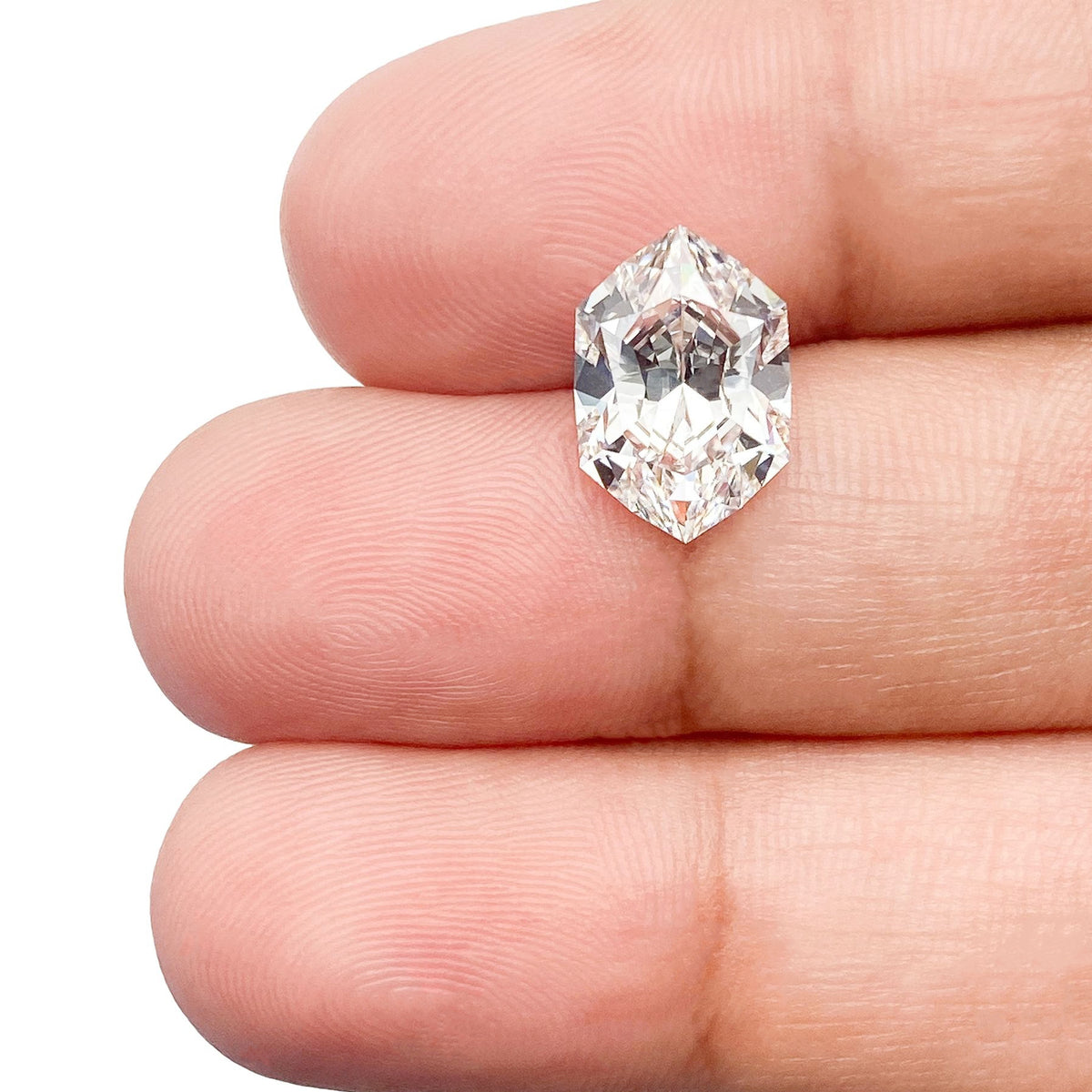 2.83ct | E/VS1 Hexagon Shape Brilliant Cut Lab Diamond (IGI)
