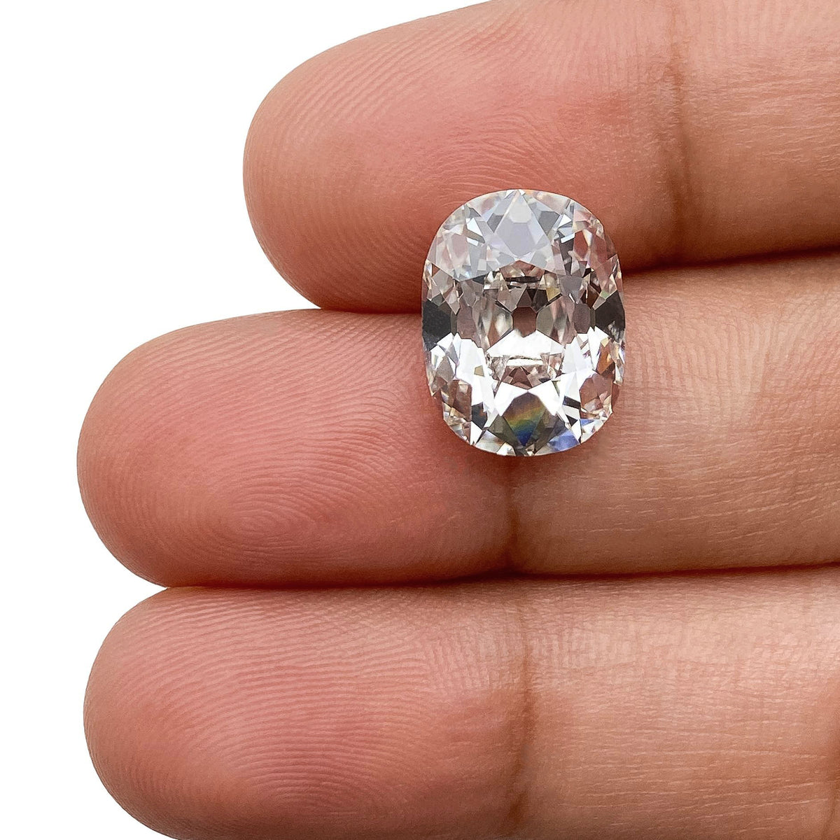 5.43ct | F/VVS2 Cushion Shape Old Mine Cut Lab Diamond (IGI)