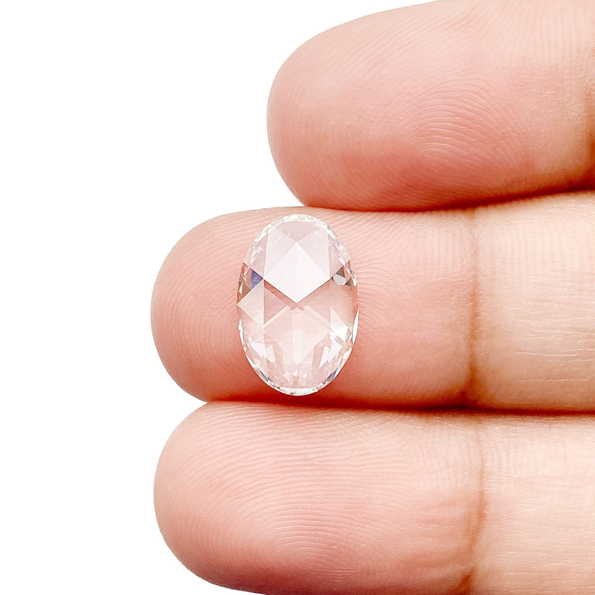 1.85ct | F/VS1 Oval Shape Rose Cut Lab Diamond (IGI)