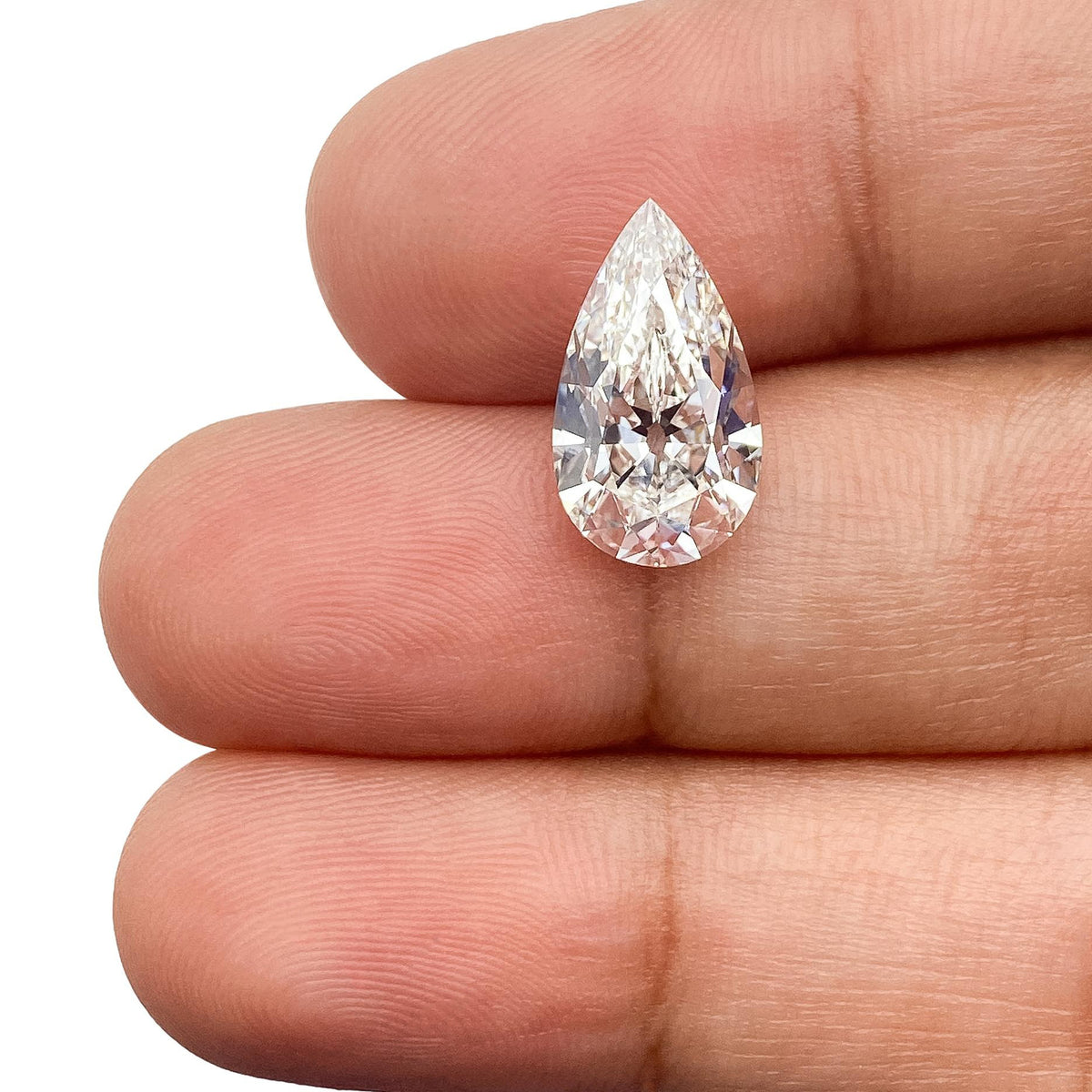 3.03ct | F/VS1 Pear Shape Old Mine Cut Lab Diamond (IGI)