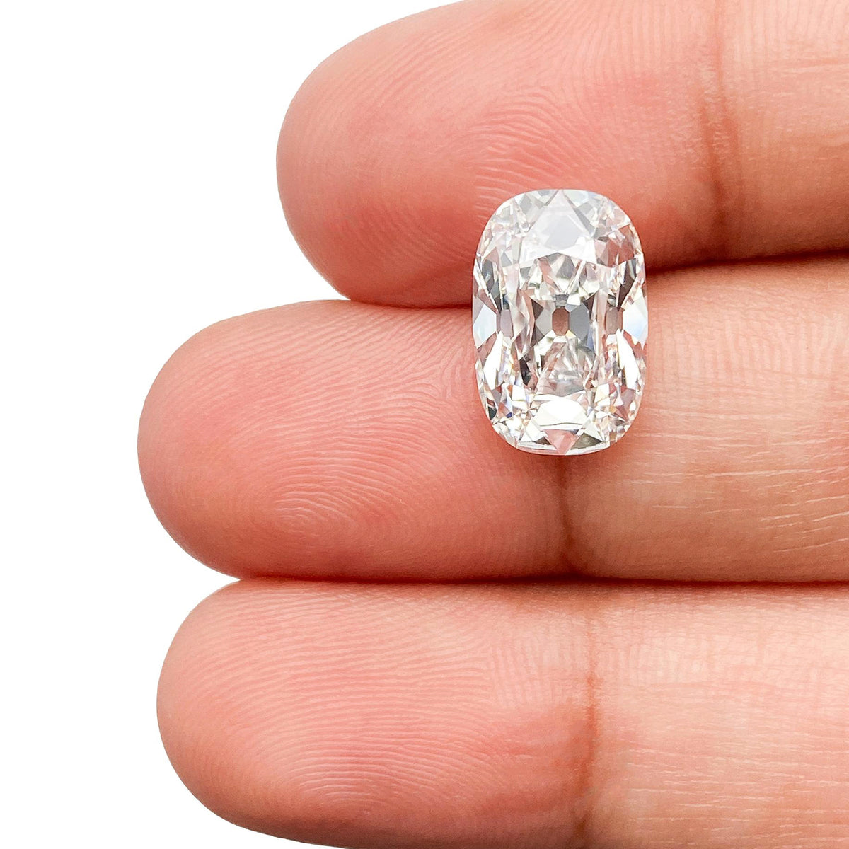 3.81ct | E/VS1 Antique Cushion Shape Old Mine Cut Lab Diamond (IGI)