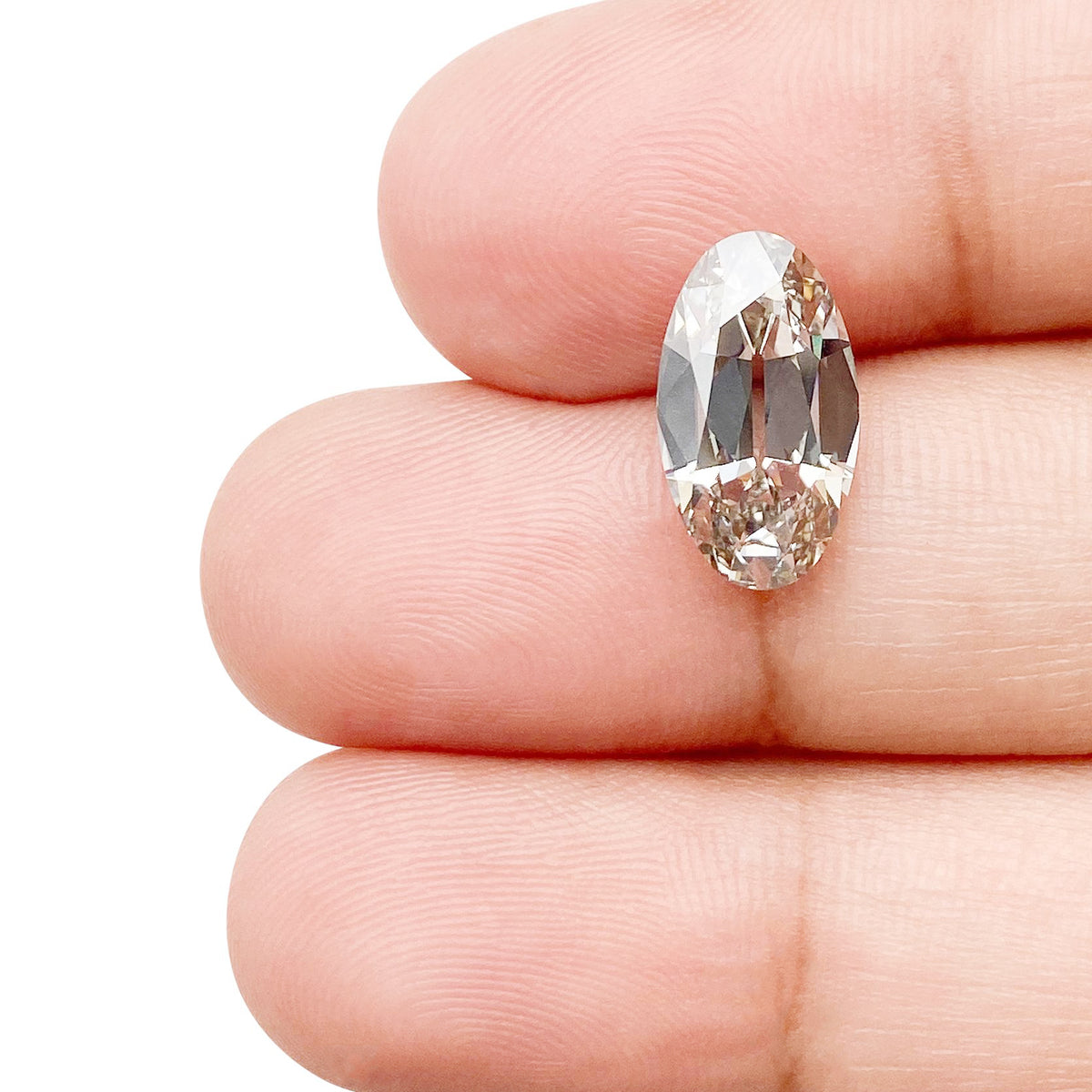 2.90ct | K/VS1 Oval Shape Old Mine Cut Lab Diamond (IGI)-LITHOS Diamond
