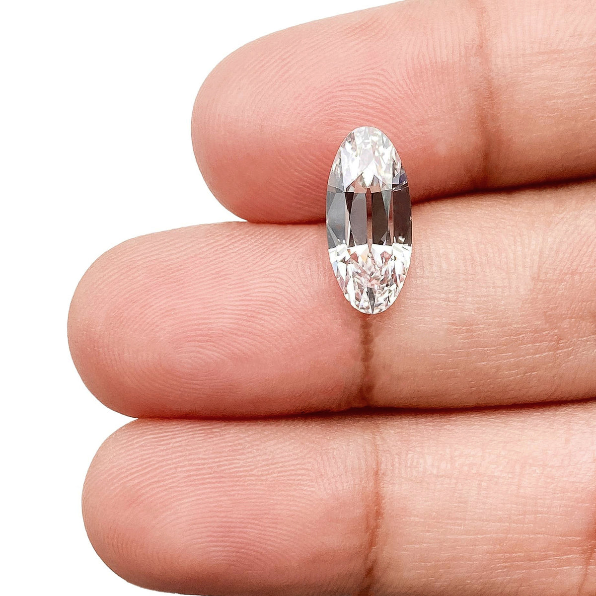 2.18ct | E/VS1 Oval Shape Old Mine Cut Lab Diamond (IGI)
