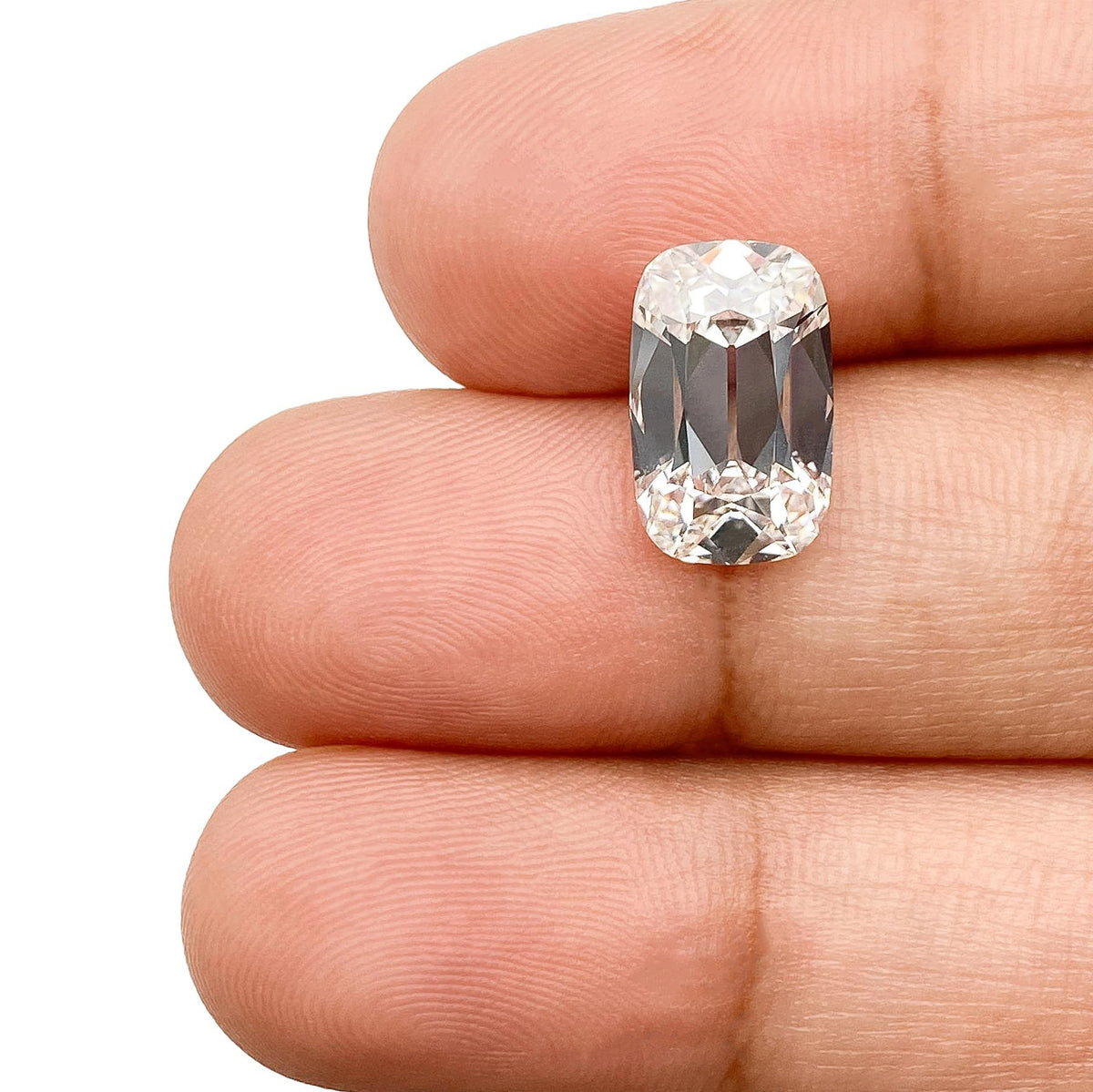 3.29ct | F/VS1 Cushion Shape Old Mine Cut Lab Diamond (IGI)