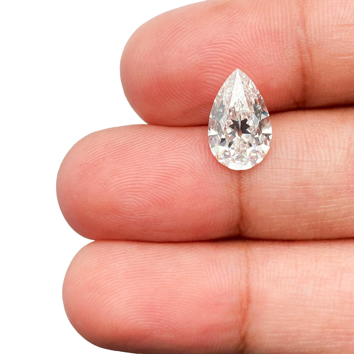 2.39ct | F/VS1 Pear Shape Old Mine Cut Lab Diamond (IGI)