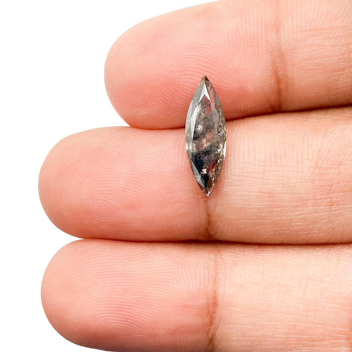 1.58ct | Salt & Pepper Marquise Shape Brilliant Cut Lab Diamond