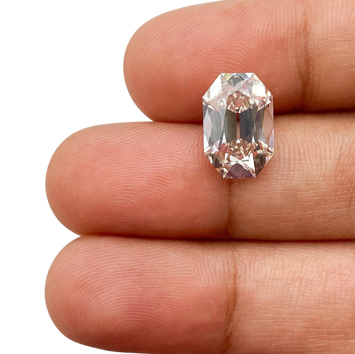 3.58ct | K/VVS2 Champagne Octagon Shape Old Mine Cut Lab Diamond (IGI)-LITHOS Diamond
