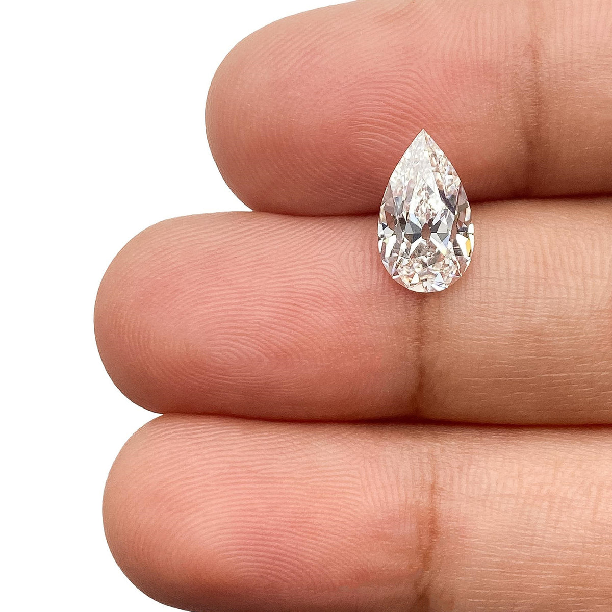 1.53ct | E/VS1 Pear Shape Old Mine Cut Lab Diamond (IGI)