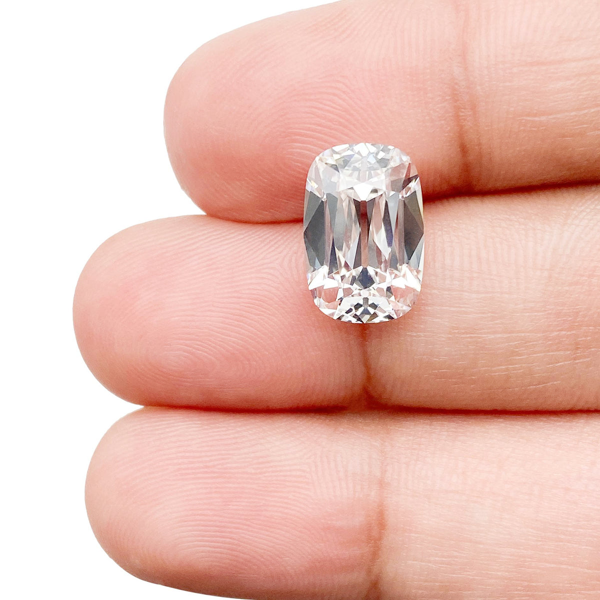 3.90ct | F/VS1 Cushion Shape Old Mine Cut Lab Diamond (IGI)
