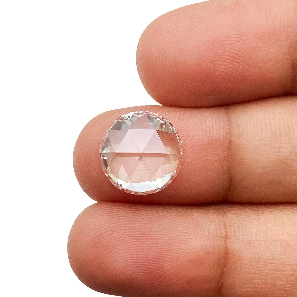 3.45ct | H/VVS2 Round Shape Rose Cut Lab Diamond (IGI)