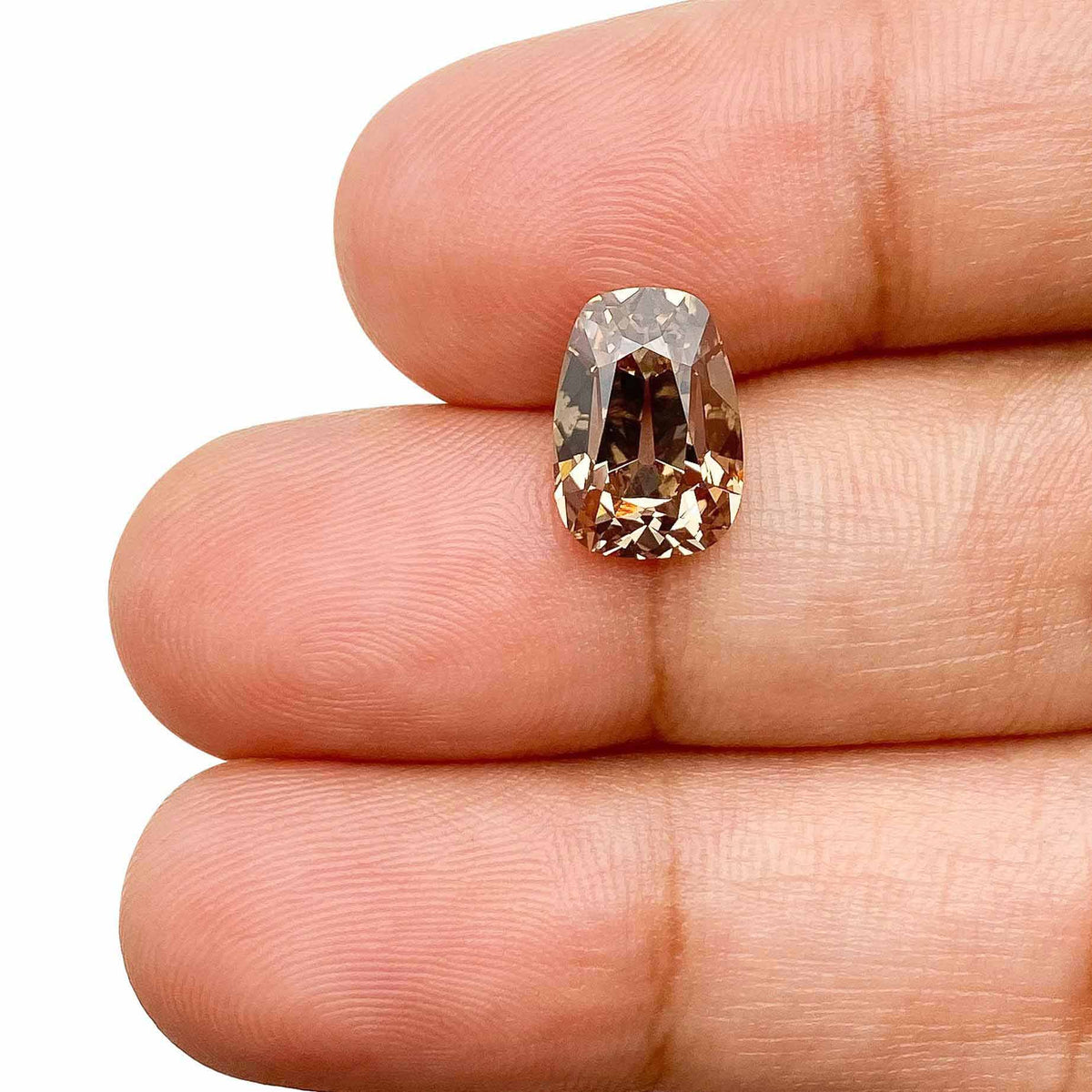 2.67ct | Fancy Brown/VS1 Cognac Cushion Shape Old Mine Cut Lab Diamond (IGI)-LITHOS Diamond