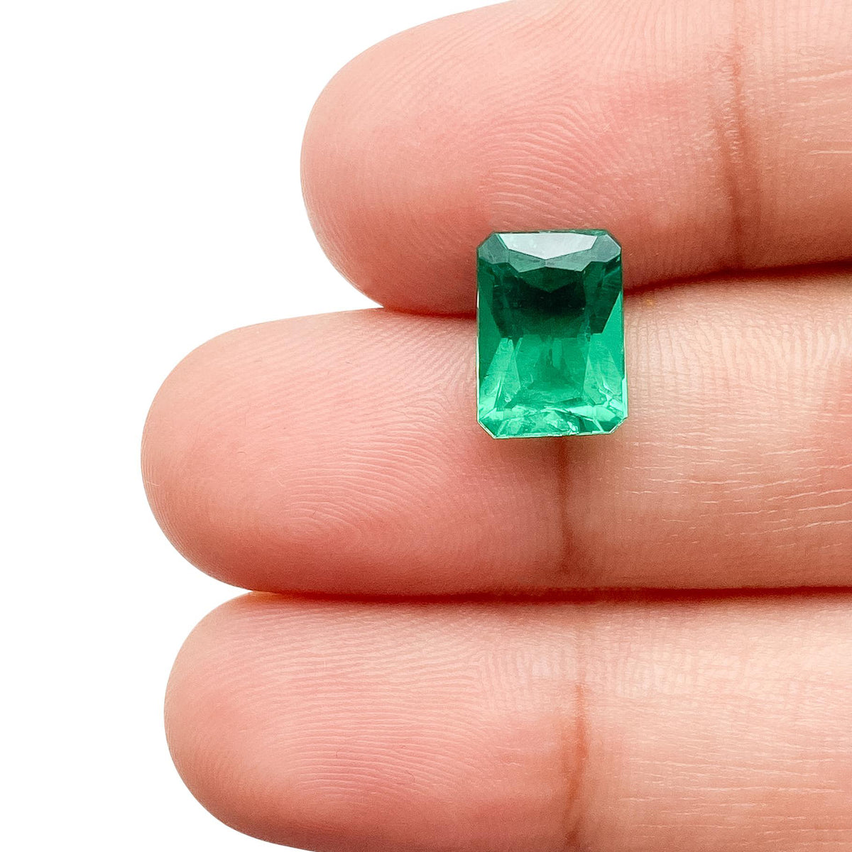 2.07ct | Brilliant Cut Radiant Shape Lab Emerald
