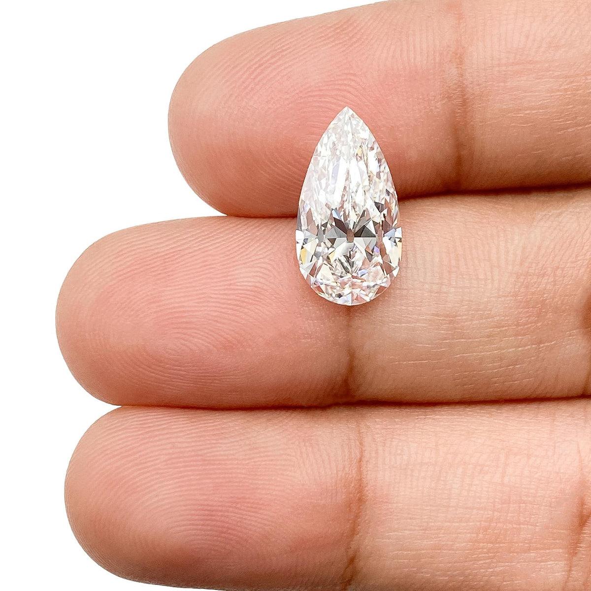 3.17ct | E/VS1 Pear Shape Old Mine Cut Lab Diamond (IGI)