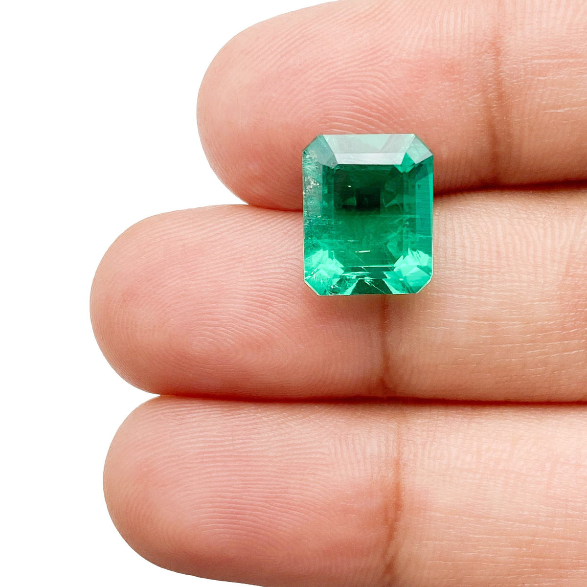 3.15ct | Step Cut Emerald Shape Lab Emerald