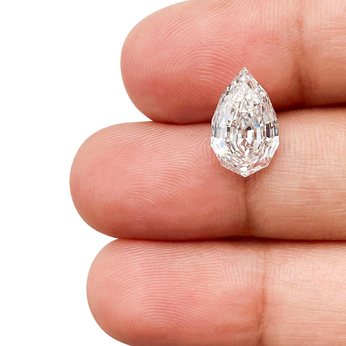 2.80ct | F/VS1 Pear Shape Step Cut Lab Diamond (IGI)