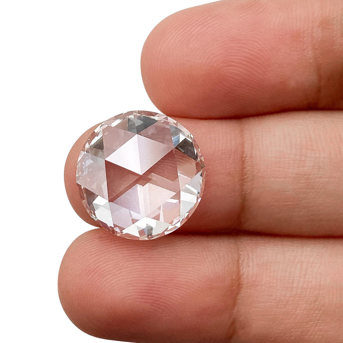8.01ct | F/VVS2 Round Shape Rose Cut Lab Diamond (IGI)