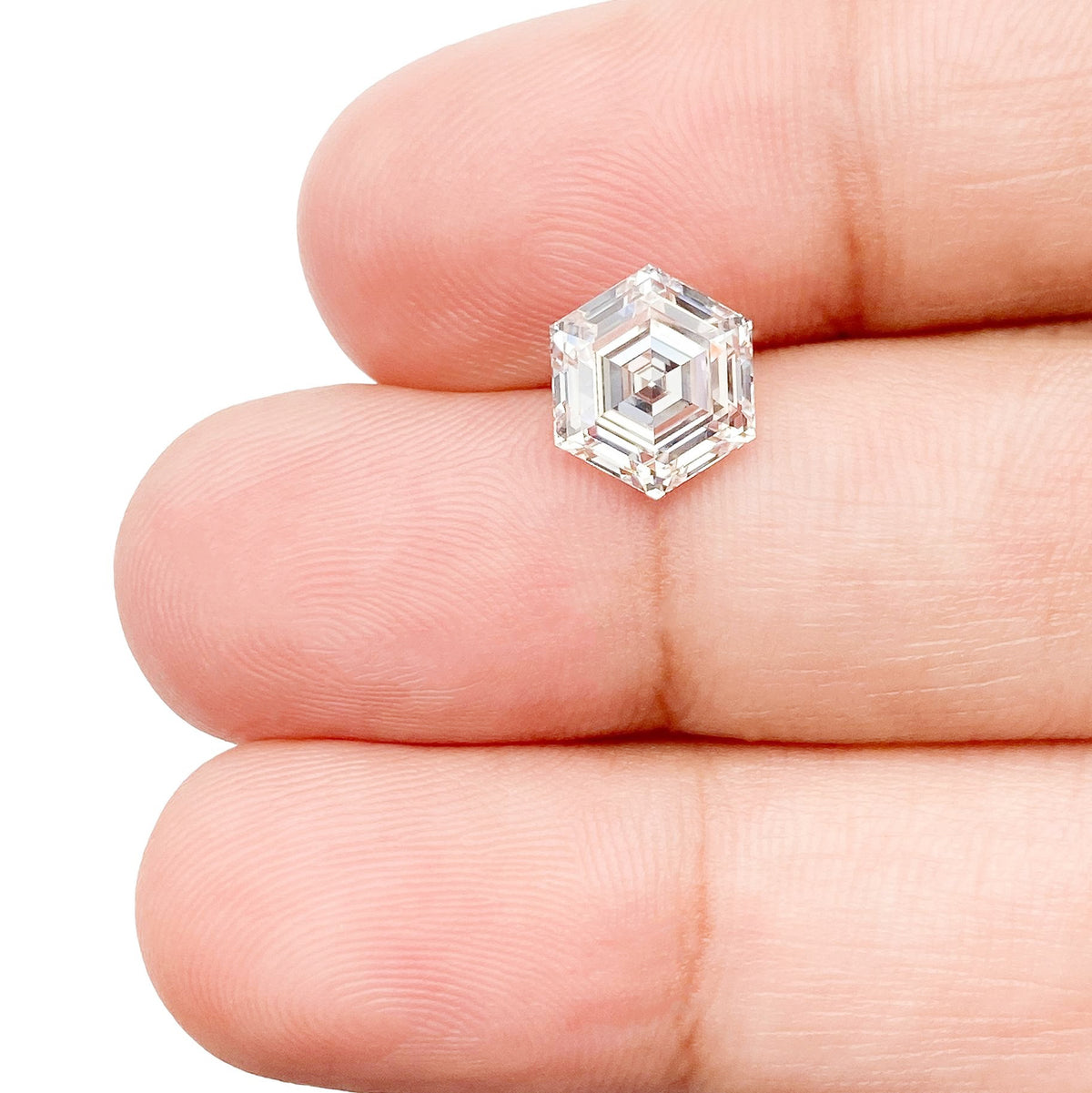 1.91ct | F/VVS2 Hexagon Shape Step Cut Lab Diamond (IGI)