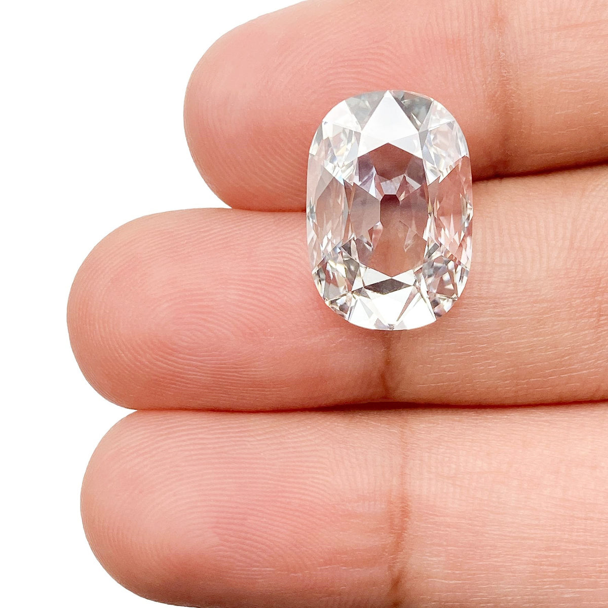 5.55ct | E/VS1 Cushion Shape Old Mine Cut Lab Diamond (IGI)