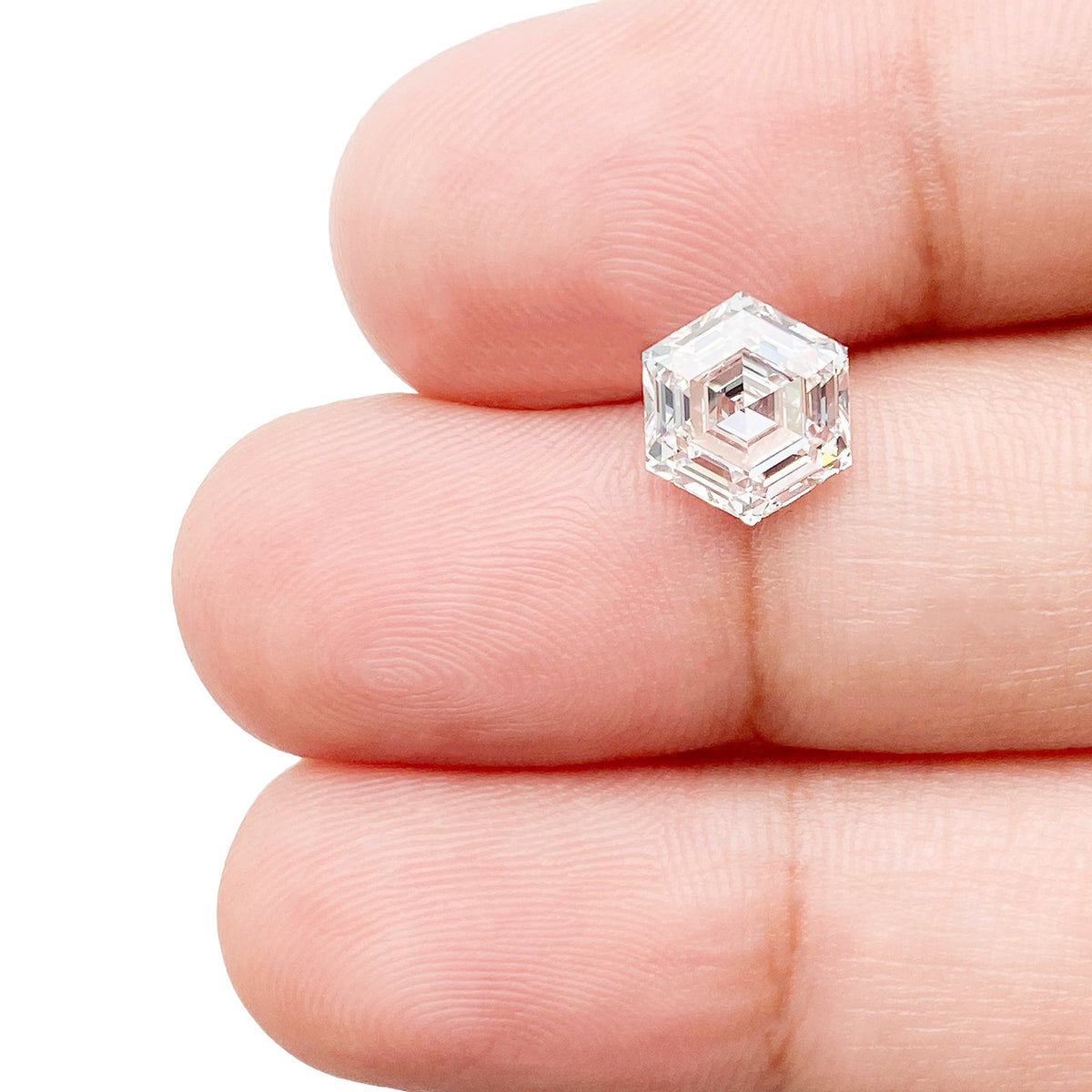 1.78ct | E/VS1 Hexagon Shape Step Cut Lab Diamond (IGI)
