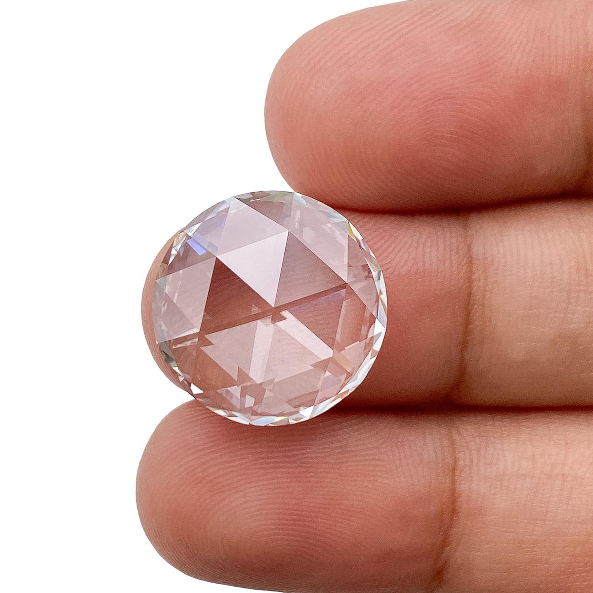 7.68ct | G/VVS2 Round Shape Rose Cut Lab Diamond (IGI)