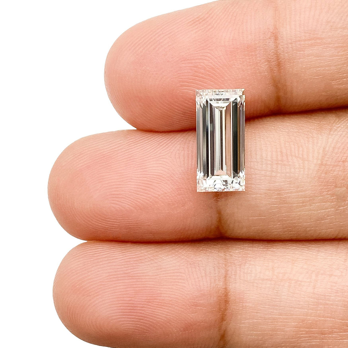 2.65ct | F/VVS2 Baguette Shape Step Cut Lab Diamond (IGI)