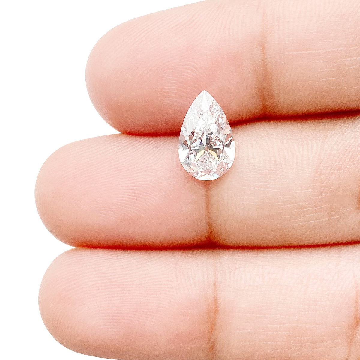 1.63ct | D/VS1 Pear Shape Old Mine Cut Lab Diamond (IGI)