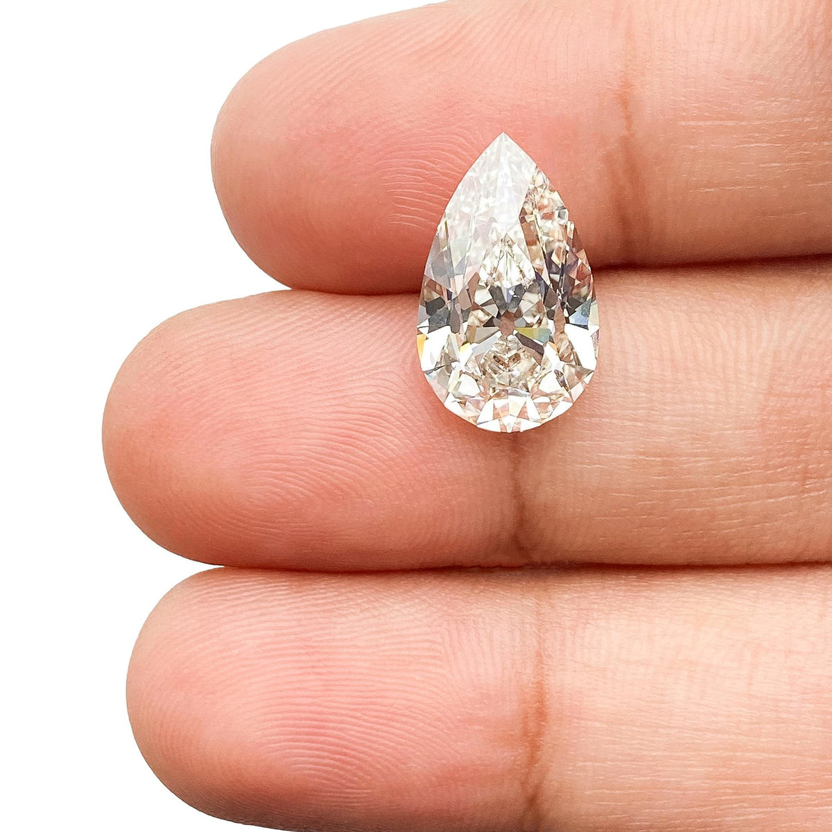 4.36ct | H/VVS2 Pear Shape Old Mine Cut Lab Diamond (IGI)