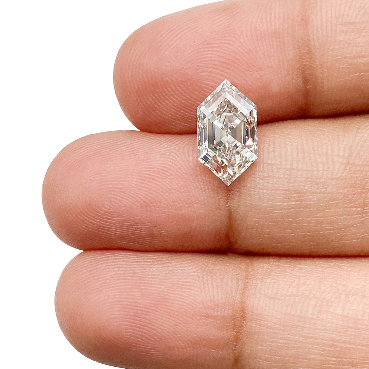 2.10ct | G/VS1 Hexagon Shape Step Cut Lab Diamond (IGI)-LITHOS Diamond