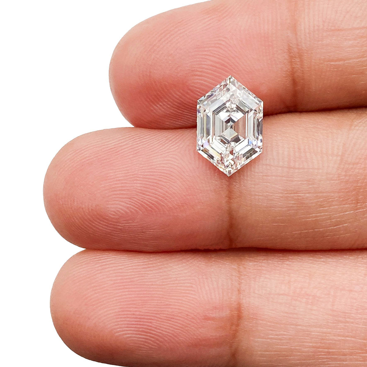 2.51ct | D/VS1 Hexagon Shape Step Cut Lab Diamond (IGI)