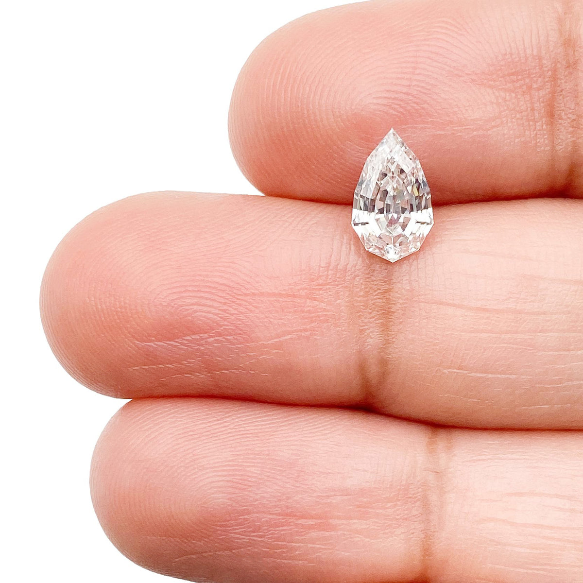 1.02ct | E/VS1 Pear Shape Step Cut Lab Diamond (IGI)