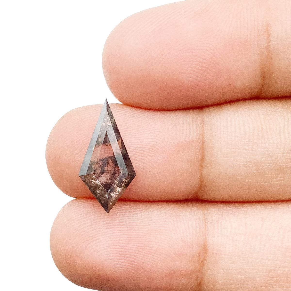 1.81ct | Salt & Pepper Kite Shape Step Cut Lab Diamond