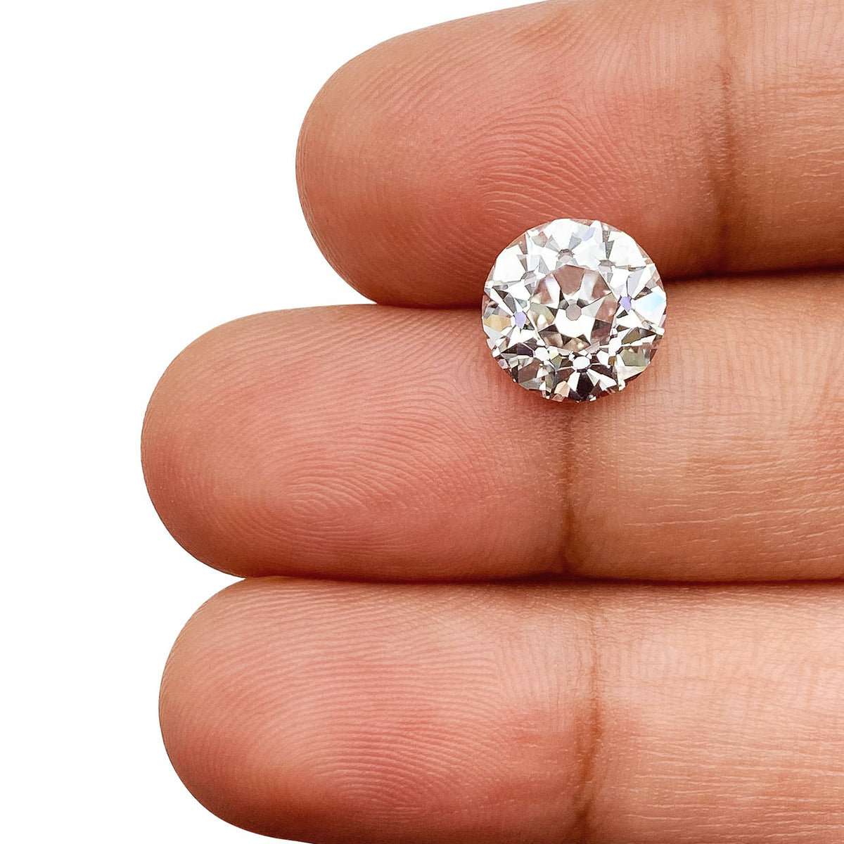3.00ct | G/VS1 Round Shape Old European Cut Lab Diamond (IGI)